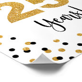 Poster Symbole du 25e anniversaire ou de l'anniversaire (Coin)