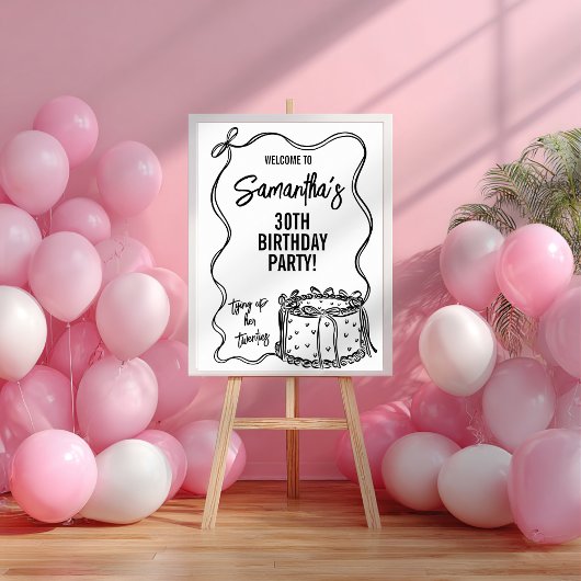 Poster Symbole du 30e anniversaire de la marionnette noir