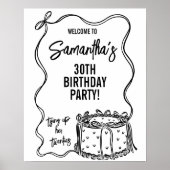 Poster Symbole du 30e anniversaire de la marionnette noir (Devant)