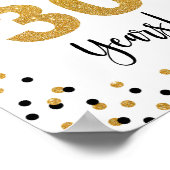 Poster Symbole du 30e anniversaire ou de l'anniversaire (Coin)