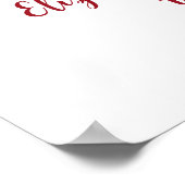 Poster Symbole du 40e anniversaire de Ruby Welcome Floral (Coin)