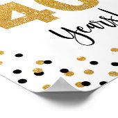 Poster Symbole du 40e anniversaire ou de l'anniversaire (Coin)