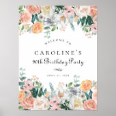 Poster Symbole du 90e anniversaire de la fête de la Pêche (Devant)