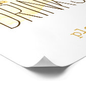 Poster Symbole du Baby shower de boisson Sweet Bumble Bee (Coin)