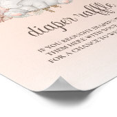 Poster Symbole du Baby shower de la couche de l'éléphant  (Coin)