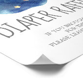 Poster Symbole du Baby shower de la lune et des étoiles (Coin)