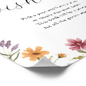 Poster Symbole du Baby shower de voeux pour bébé doux (Coin)