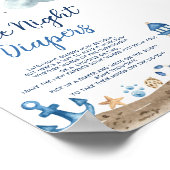 Poster Symbole du Baby shower des plongeurs nocturnes (Coin)