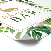 Poster Symbole du Baby shower Dinosaur Momosa Bar (Coin)
