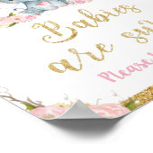 Poster Symbole du Baby shower éléphant Les bébés sont dou (Coin)
