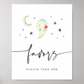 Poster Symbole du Baby shower Fantôme d'Halloween (Devant)