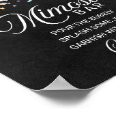 Poster Symbole du Baby shower Halloween Ghost Mimosa Bar (Coin)