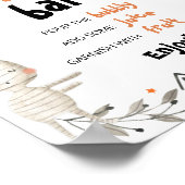 Poster Symbole du Baby shower Halloween Momosa (Coin)