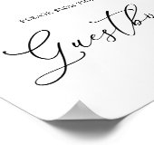 Poster Symbole du Baby shower Jardin Blanc (Coin)