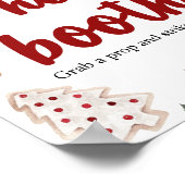 Poster Symbole du Baby shower photo de Noël rouge (Coin)