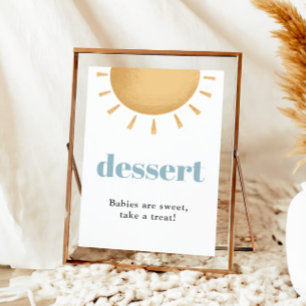 Poster Symbole du Baby shower Sunshine Boho