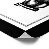 Poster Symbole du boîtier photo noir et blanc (Coin)