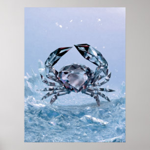 Poster Symbole du cancer du zodiaque