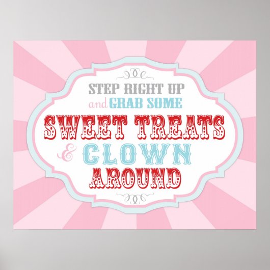 Poster Symbole du carnaval ou du cirque (Devant)