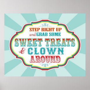 Poster Symbole du carnaval ou du cirque