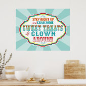 Poster Symbole du carnaval ou du cirque (Cuisine)