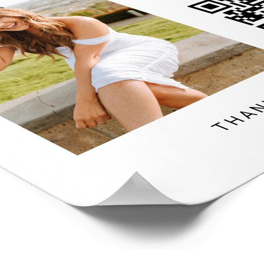 Poster Symbole du code QR de la photo d'obtention d'un di (Coin)