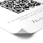 Poster Symbole du code QR du fonds de lune de miel (Coin)