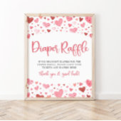 Poster SYMBOLE DU COEUR Baby shower Valentine