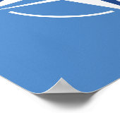 Poster Symbole du drapeau de l'OTAN ONAT Traité de l'Atla (Coin)