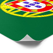 Poster symbole du drapeau du pays portugais (Coin)