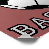 Poster Symbole du fan de baseball Pas drôle (Coin)