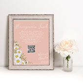 Poster Symbole du fonds Daisies Lune de miel