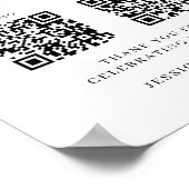 Poster Symbole du fonds Lune de Miel Code QR - Réception (Coin)