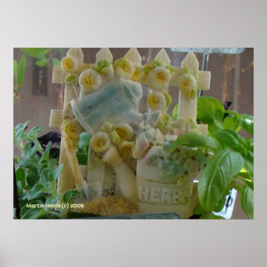 Poster Symbole du jardin d'herbes (Devant)
