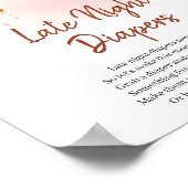 Poster Symbole du jeu Boho Rainbow Diapers tard dans la n (Coin)