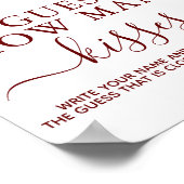 Poster SYMBOLE DU JEU DE CONSULTATION DE Baby shower Flor (Coin)