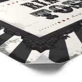 Poster Symbole du jeu de fléchettes de l'anneau de cirque (Coin)