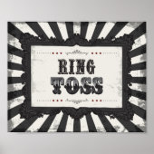 Poster Symbole du jeu de fléchettes de l'anneau de cirque (Devant)