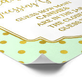 Poster Symbole du jeu de guesser les points d'or Mint (Coin)