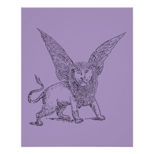 Poster Symbole du lion ailé de Saint-Marc