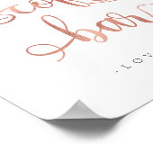 Poster Symbole du Mariage de calligraphie "Café Bar" or R (Coin)