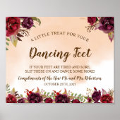 Poster Symbole du Mariage des tongs pour danser en Bourgo (Devant)