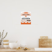 Poster Symbole du Mariage du ticket de football orange (Cuisine)