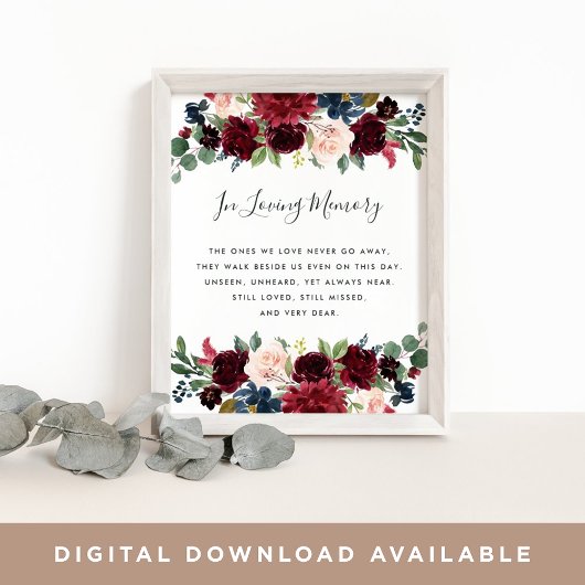 Poster Symbole du Mariage radiant en fleur