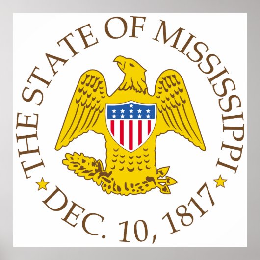 Poster Symbole du Mississippi (Devant)