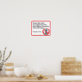 Poster Symbole du mur de rappel du téléphone cellulaire d (Cuisine)