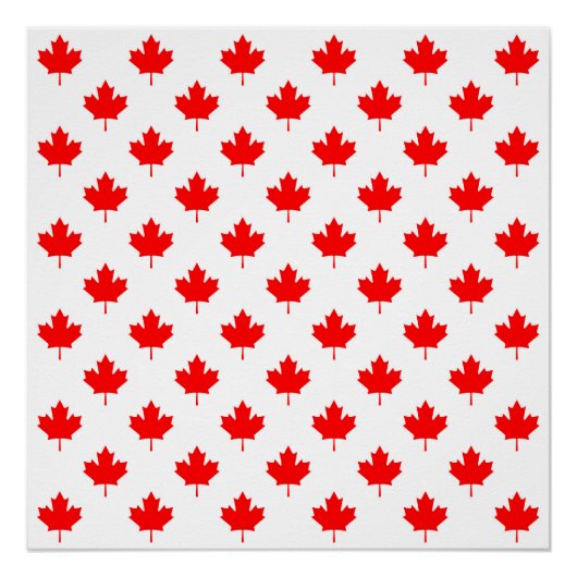 Poster symbole du pays du canada feuille d'érable texte m (Devant)