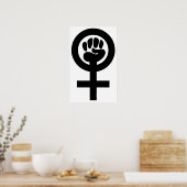 Poster Symbole du pouvoir des femmes (Cuisine)