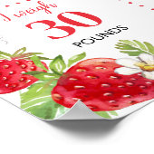 Poster Symbole du premier anniversaire de la fraise (Coin)