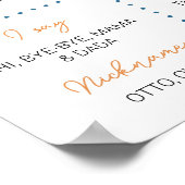 Poster Symbole du premier anniversaire des planètes spati (Coin)